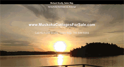 Desktop Screenshot of muskokacottagesforsale.com